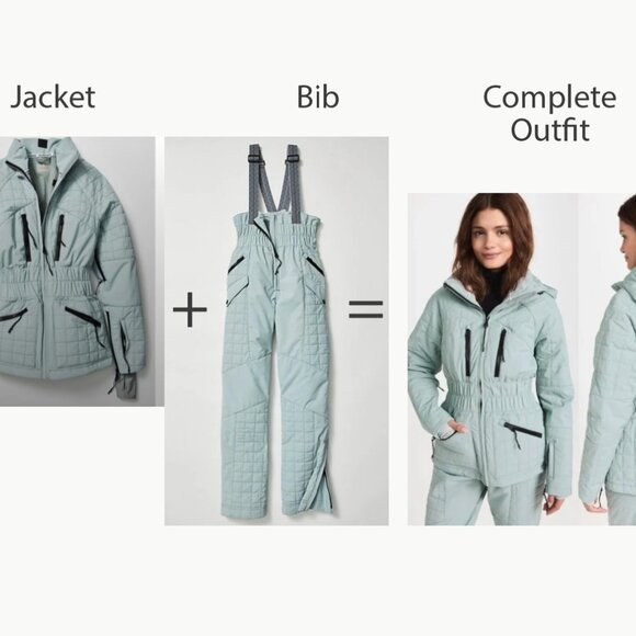 Free People All Prepped Jacket + Bib Combo (2 items) - Picture 1 of 9